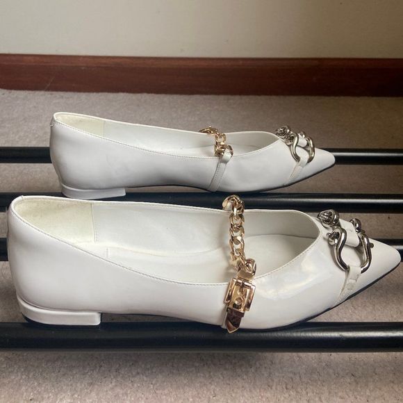 JEFFREY CAMPBELL Women Lavinia Leather Point Toe Flats - NEW NWOB - Picture 6 of 8